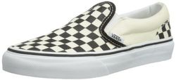 Vans Classic Crib - Zapatillas de skate de lona infantil, Black/White Checker/White (Black/White Checker/White), 35 UK