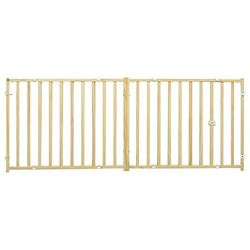 MidWest Homes for Pets Extra brede Swing Pet Safety Gate, breidt 127,6-238,76 cm breed, 60,96 cm hoog; hout; Model 2924WEW-2