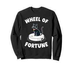 Wheel Of Fortune Robot Vacuum Cleaner Funny Cat Sweatshirt