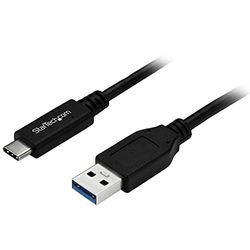 StarTech.com USB till USB-C-kabel – St/St – 1 m – USB 3.0 – USB A till USB-C – USB-kabel för kontakt – USB C till USB