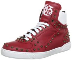 John Galliano 660201 heren laarzen, Rood Rood 4, 42 EU