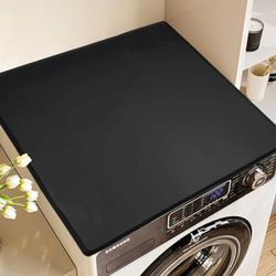 Housse de machine à laver antidérapante 50 x 60 cm - Noir - Housse universelle pour machine à laver - Housse de machine à laver - Absorbant - Séchage rapide