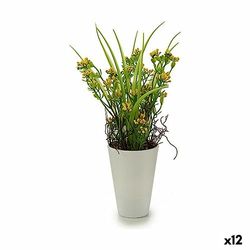 Ibergarden Planta Decorativa Flor Plástico 12 x 30 x 12 cm (12 Unidades)