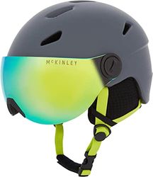 McKINLEY Pulse Revo Hs-016 Casque de Ski Jeunesse Unisexe, Grey Dark, M