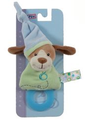 Gipsy Pomme 070165 knuffeldieren/tanden speelgoed hond 17 cm groen