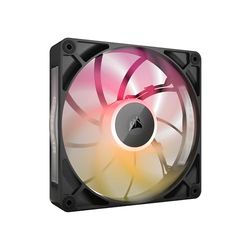 CORSAIR iCUE Link RX140 Max RGB 140mm PWM Ventilateur Épais – Pression Statique Élevée – Palier à Dôme Magnétique – Ventilateur Unique – Noir