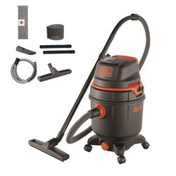Black+Decker Aspirador Multiuso BXVC30PDE de sólidos y líquidos (1600 W, 30 l)