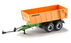 siku 6780 – Remorque tandem 2 essieux télécommandée, 1:32, Compatible avec véhicules siku CONTROL avec attelage de remorque, Métal/Plastique, Orange