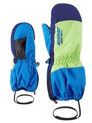 Ziener Levi - Guanti da Sci, Unisex, per Bambini, Unisex - Bambini, 801956, Blu (Persian Blue), 128