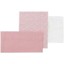 Jeu 3 Pièces Parure de Couffin 80 x 120 x 1 cm Forest Rose