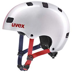 uvex kid 3 - stevige fietshelm voor kinderen - individueel verstelbare pasvorm - wasbare binnenvulling - race silver -51-55 cm