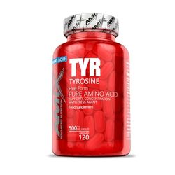 AMIX - Suplemento Alimenticio Tyrosine en 120 Cápsulas - Ayuda a Reducir la Grasa - Aporta Energía y Contribuye a Eludir el Catabolismo - Suplemento Deportivo