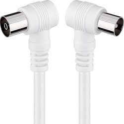 10 m lange witte rechthoekige tv-kabel. Perfect om je installaties netjes en efficiënt te houden. Zorgt voor een helder signaal en optimaliseert de ruimte met deze handige accessoires.
