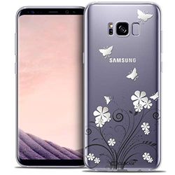 Caseink - fodral för Samsung Galaxy S8+/ Plus (G955) [Crystal Gel HD kollektion sommar design fjärilar - mjuk - ultratunn - tryckt i Frankrike]