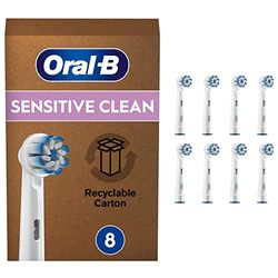 Oral-B Sensitive Clean Cabezales De Recambio, Pack De 8, Envase Reciclable, Apto para Tamaño Del Buzón