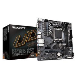 GIGABYTE B650M S2H Carte mère - AMD Ryzen série 9000, VRM 5+2+2 Phases, jusqu'à 6400 MHz DDR5 (OC), 1xPCIe 4.0 M.2, LAN GbE, USB 3.2 Gen 1