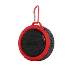 Clip Sonic Technology tes154r altoparlante impermeabile Bluetooth Rosso/Nero