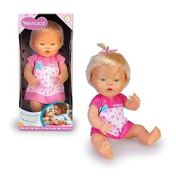 NENUCO - Met Down-sindroom met functionele diversiteit en integratie, babypop, blond, 35 cm hard lichaam, cadeau voor jongens en meisjes vanaf 1 jaar, beroemd (NFN65000)