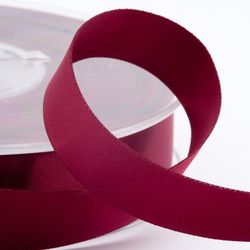 Italian Options Satin Ribbon, 38mm Wide x 25 Metre Roll, Burgundy