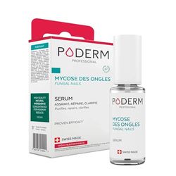 PODERM - MYCOSE ONGLE TRAITEMENT 2en1 | Aux plantes exceptionnelles puissantes antifongiques et réparatrices | Soin professionnel pied/main | Facile & rapide | Swiss Made