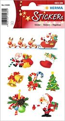 HERMA Pegatinas navideñas decorativas, diseño de Papá Noel