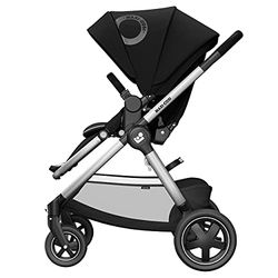 Maxi-Cosi Adorra² Kinderwagen, Wandelwagen Baby, Kinderwagen 3 in 1, Gescikt vanaf de Geboorte tot 4 jaar, 0-22 kg, Essential Black (zwart)