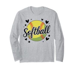 Ragazze Softball Carino Gioventù Fastpitch Softball Giocatore Maglia a Manica