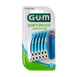 GUM 649 SOFTPICKS Advanced Small, 60 unités, Noir, Standard