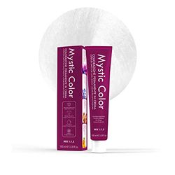 Mystic Color - Permanent Cream Coloring with Argan Oil and Calendula - Long Lasting Hair Color - Extreme Ash Blonde Hair Dye Permanent 12.1-100ml