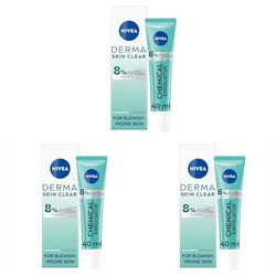 NIVEA Derma Skin Clear Chemical Exfoliator (40ml), Liquid Exfoliator Made with Salicylic Acid, Glycolic Acid, and Niacinamide, to Visibly Reduce and Prevent Blemishes, For Blemish-Prone Skin