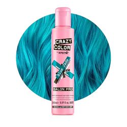 Crazy Color Blue Jade Semi-Permanent Hair Dye. Highly Pigmented Teal Aquamarine Conditioning & Oil Nourishing Vegan Formula | No Bleach or Ammonia | Limited Edition 150ml Size