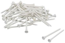 LONGRIDGE 1000 Tees de golfe de madeira (53 mm, branco)