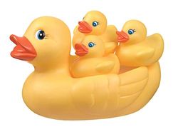 Playgro Familia de patos de goma, resistente al agua, sin suciedad