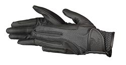 PFIFF elastischer Reithandschuhe, Guanti Donna, Nero, XL