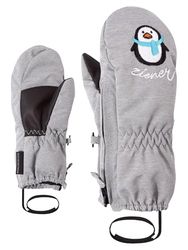 Ziener Baby LE ZOO MINIS - Guanti da sci/sport invernali, caldi, traspiranti, 92 cm, colore: Grigio
