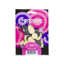 Staleks Pro Expert - Recambio adhesivo (50 unidades, con base de espuma, suave, podo, profesional, desechables, 10, 240)