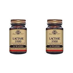 Solgar Lactase 3500 Wafers - Pack of 60 - Aids Dairy Digestion - Helps Break Down Sugar in Milk - Vegan and Kosher