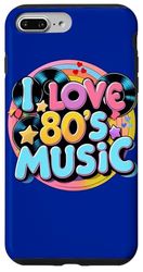 80s MUSIC I LOVE THE EIGHTIES 80's Case for iPhone 7 Plus/8 Plus