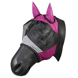 PFIFF 102943 Masque Anti-Mouches avec Protection UV pour Cheval Rose