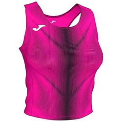 Joma Mädchen Olimpia Damen Top, rosa fluoreszierend-schwarz, 4XS-3XS
