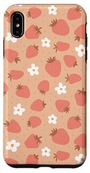 Carcasa para iPhone XS Max Cottage Core Fresas y Flores