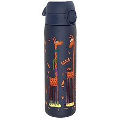ION8 Vattenflaska, 500 ml/18 oz, Läcksäker, Lätt att Öppna, Säkert Lås, Diskmaskinssäker, BPA-fri, Hygieniskt Lock, Bärhandtag, Passar i Mugghållare, Lätt att Rengöra, Luktfri, Tryckt, Giraffer