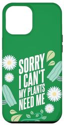 Coque pour iPhone 15 Pro Max Gardener Plant Lover Botanical Cactus Daisy Eco Botanist