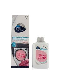 CARE + PROTECT Mousse Rose, essência 100% pura, fragrância de lavandaria para máquinas de lavar roupa, essência concentrada para roupa e roupa, fórmula ativa de longa duração, até 5 semanas, 20