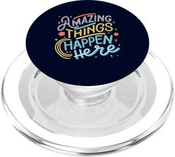 Cosas asombrosas suceden aquí revelando logros de excelencia PopSockets PopGrip para MagSafe