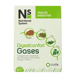 NUTRITIONAL SYSTEM Digestconfort Gases, 60 comprimidos, Blanco (185133)