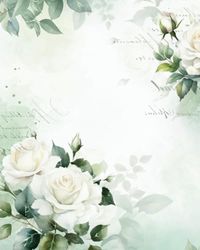 Vintage Floral Notebook: 8x10 College Ruled, 120 Pages, Paperback - Perfect for Writing, Journaling, and Note-taking.