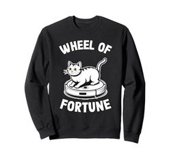 Wheel Of Fortune Robot Vacuum Cleaner Funny Cat Sweatshirt