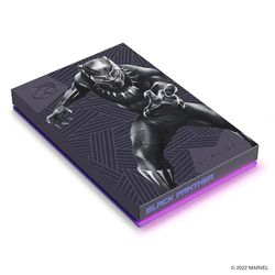 Seagate FireCuda 2TB draagbare externe harde schijf, compatibel met PS4, PS5, Xbox One/Series, PC, Marvel Edition Black Panther, USB 3.2, 3 jaar Rescue Services (STKL2000401)