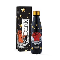 IDRINK® - Revolutionerande termisk flaska, 2 väggar, rostfritt stålflaska, 500 ml TIGER